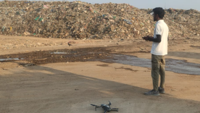 Coimbatore corporation deploys thermal drone at Vellalore dump yard to  detect change in temperatures