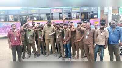 Private bus staff in Salem protest free travel scheme for women