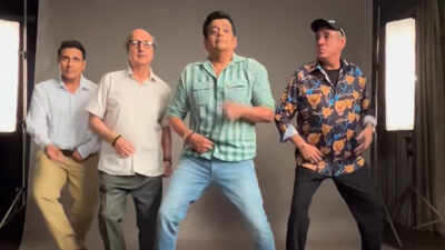Anupam Kher, Boman Irani recreate Ravi Kishan’s viral dance step as he joins ‘Khosla Ka Ghosla 2’ cast: 'Ma Bratharrr'
