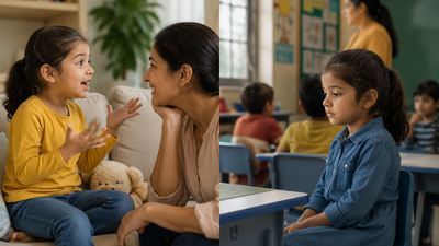 Why does my child talk nonstop at home but barely speak at school?