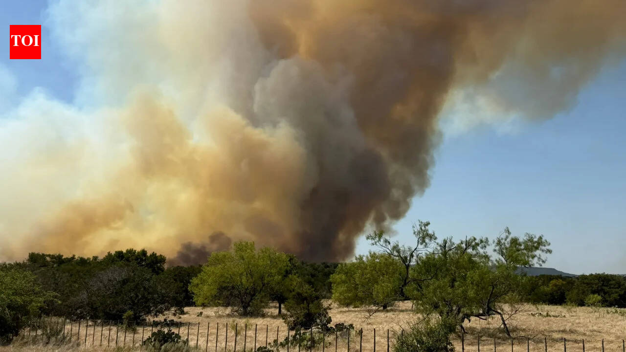 Texas wildfire jumps creeks and rivers as powerful winds drive rapid spread
