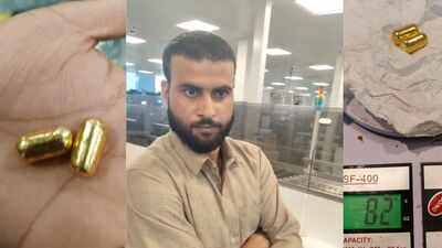 Dubai-returned passenger spits gold during screening at Bengaluru airport