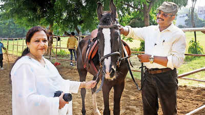 Gallop through history: Horses steal the morning at Colvin College