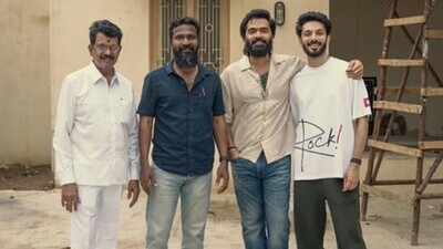 Anirudh Ravichander pays surprise visit to Silambarasan’s ‘Arasan’ sets, joins Vetri Maaran