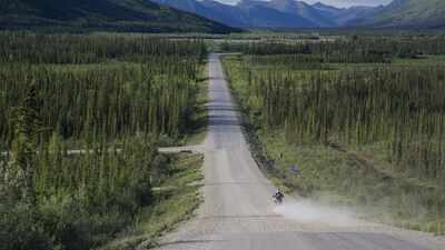 This 240-mile stretch on Dalton highway in Alaska with no petrol stations, restaurants or hotels is one of America’s remotest roadways that tests every driver to the limits