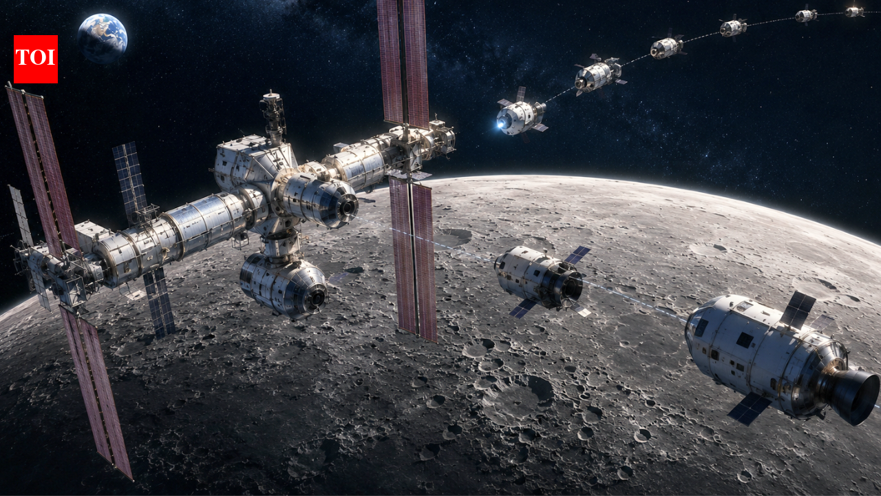 240,000 miles from Earth, Nasa is building the world’s first ‘space airport’ for the Moon, where spacecraft will have to queue for weeks to avoid traffic