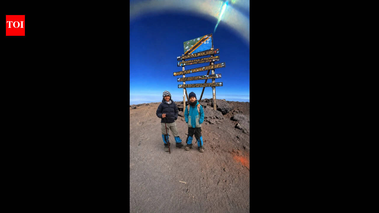 At 9 & 10, Reyansh, Prisha take their mountain dreams to Kilimanjaro