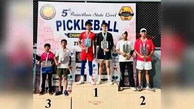 Jaipur teenager Aaditya Chandrawat shines at 5th Rajasthan State Pickleball Championship
