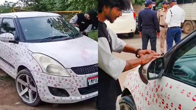 A 'kiss' too costly? 3,400 lipstick marks, Rs 5,500 fine; why defacing your car may land you in trouble