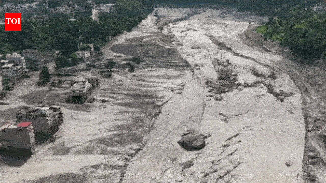 Nepal floods: Aerial views reveal trail of destruction after powerful surge of ice, mud and boulders