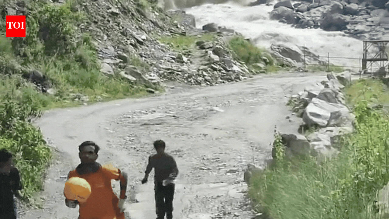 'OMG, OMG!' Villagers run for life as flash flood chases them after engulfing bridge - watch video