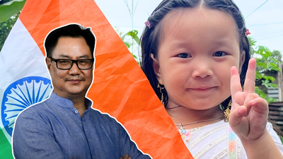 Union Minister Kiren Rijiju responds to Arunachal girl’s cute request, “Humko Indian bolo”: “You have become famous; the whole of India loves you”