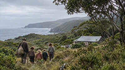 In 1951, an English couple moved with four children to roadless Three Hummock Island; they stayed until 2006 as most of its 7,400 hectares became protected