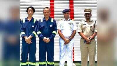 2 Chinese survivors of sunken ship handed over to their employer at Paradip