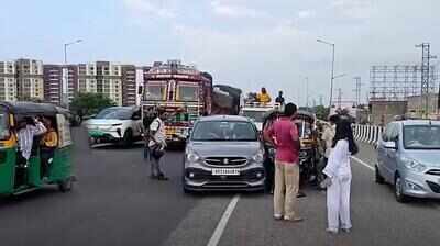 Speeding car crash triggers traffic snarl on NH-16 near Patrapada