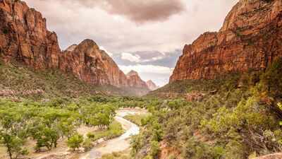 A private landowner has given up development rights on 145 acres beside Zion National Park; the land can no longer become hotels, condos or restaurants and will remain protected