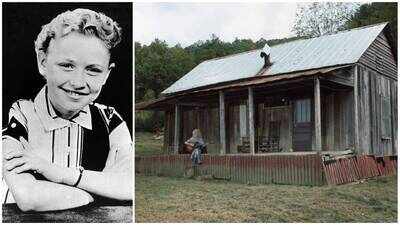 Dolly Parton grew up with 11 siblings in a two-room Tennessee cabin without electricity or running water; in 1986 she recreated the humble home at Dollywood