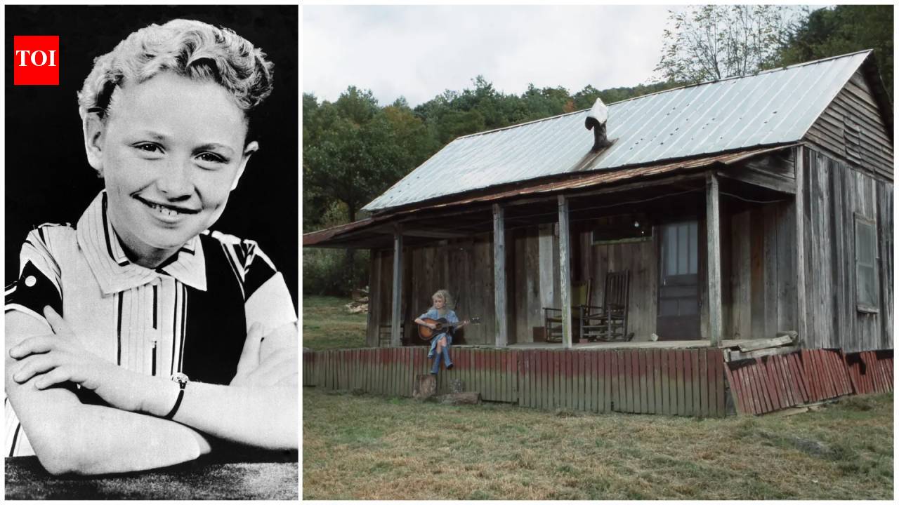 Dolly Parton grew up with 11 siblings in a two-room Tennessee cabin without electricity or running water; in 1986 she recreated the humble home at Dollywood