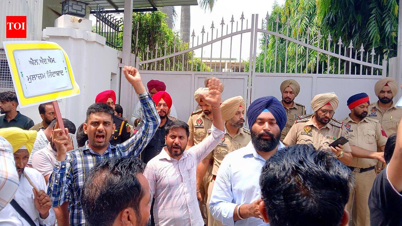 Punjab govt grinds to a halt as 3 lakh employees strike