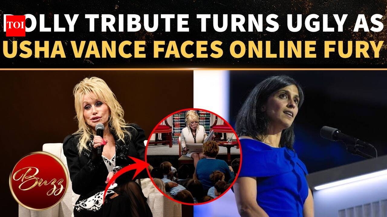 Usha Vance's Dolly Parton tribute sparks backlash as critics revive library funding debate online