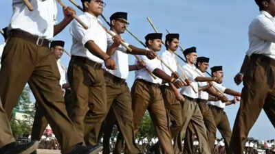 2 govt school teachers suspended for participating in RSS route marches in Karnataka