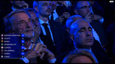 Watch: Sir Jim Ratcliffe and Omar Berrada's reaction to Man Utd's Champions League draw goes viral