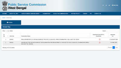 WBCS Answer Key 2026 out: Check expected cut-offs and direct link here