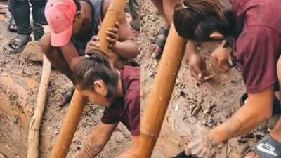Nepal flood horror: Two men detained after horrifying video shows gold earrings stolen from victim