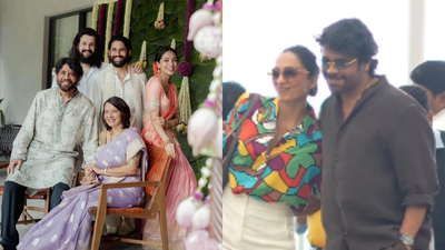Sobhita Dhulipala shares sweet moment with in-laws Nagarjuna and Amala at Hyderabad airport ahead of ‘King100’ actor’s birthday celebrations