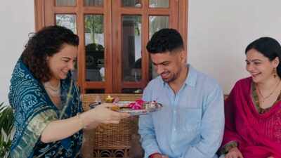 Kangana Ranaut wishes brother Aksht Ranaut on Raksha Bandhan; calls him her ‘biggest strength’; recalls how he became her ‘hero’