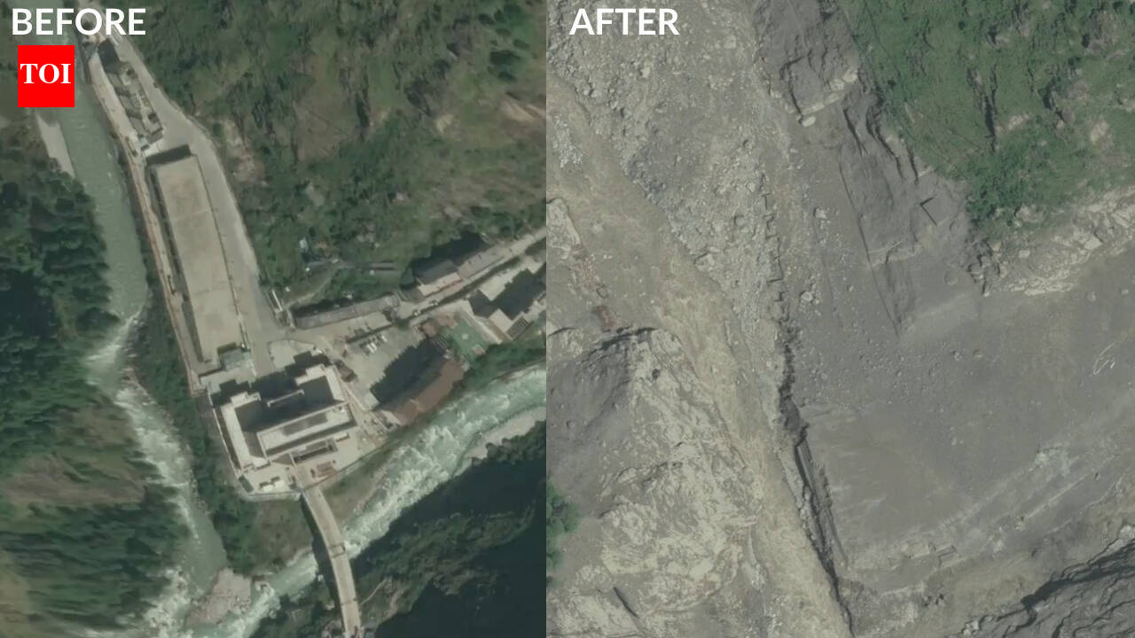 Before and after: Satellite images reveal how Himalayan flood erased Nepal-China border crossing