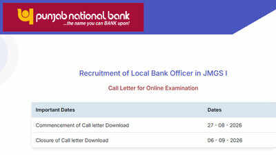PNB LBO Admit Card 2026 released for 545 posts, check direct link here