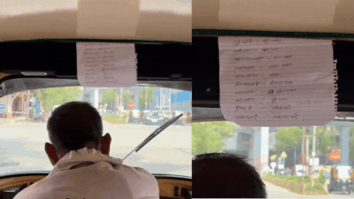 'Chhutte nahit': Mumbai auto driver's DIY Marathi cheat sheet goes viral