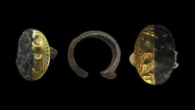 Ancient Greek elites wore jewellery made from metal that fell from space; scientists identified meteorite iron in 3,000-year-old rings