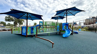 A former Illinois elementary school closed in 2014; its site has now become a $1.35 million fully accessible park with an inclusive playground, walking paths and a new splash pad