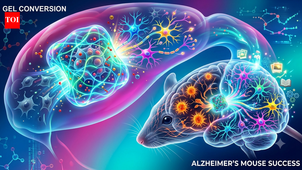Scientists made a gel that turns brain cells into neurons, and it's already working in mice with Alzheimer's