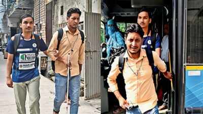 No signals, no footpaths: How visually impaired DU students navigate Delhi’s chaotic roads