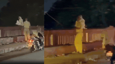 UP woman threatens to end life by jumping into river, passerby saves her; video surfaces