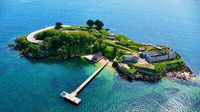 ‘Haunted’ Drake’s Island: Tiny UK island with Grade-II listed house, 6.4-acre site, mysterious underground tunnels and 43-bed hotel plan goes on sale for offers above £2 million