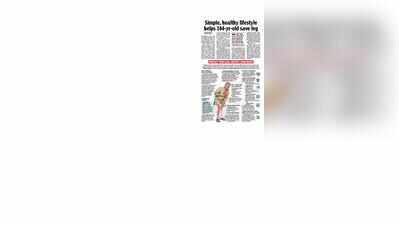 Healthy habits help 104-year-old save his leg