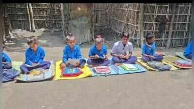 When the rain comes, lessons stop at this Madhepura school
