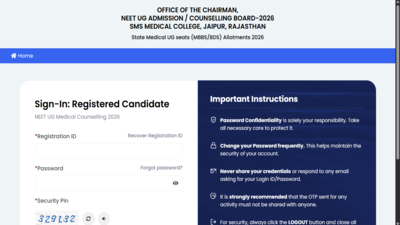 Rajasthan NEET UG 2026 Round 1 seat allotment result out at ug.neetrajasthan.com; check steps to download