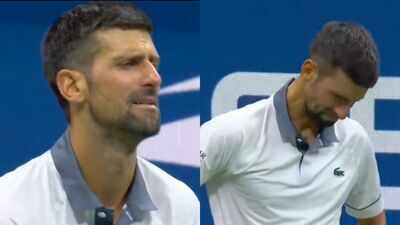 Watch: Novak Djokovic in tears during his first-round US Open defeat to Mariano Navone