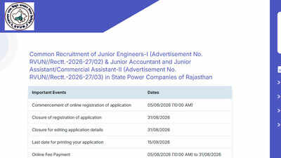 RVUNL Recruitment 2026: Last date today to apply for 2,005 posts; apply here