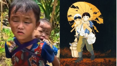 Nepal floods: Little boy seen carrying his younger sister in search of parents; ‘Grave of the Fireflies’ comparison haunts viewers