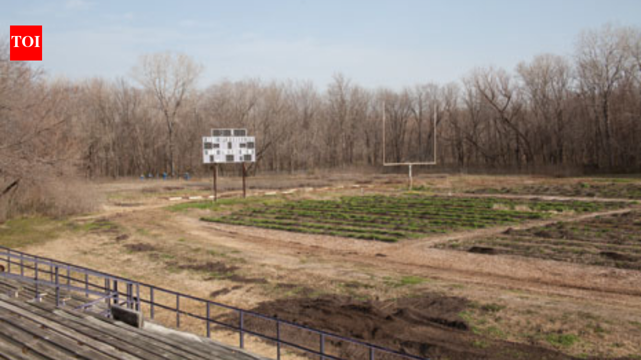 In 2014, an American town was known as the 'food desert', but one man turned a college football field into a farm that generates 60,000 pounds of produce