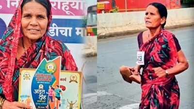 She had no shoes, but a dream for her daughters: 47-year-old mother runs marathon barefoot to fund their education with the prize money