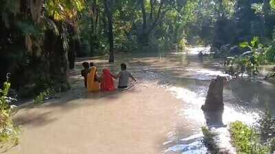 Flooded road cuts off four villages in Bagaha-2