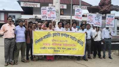 Dharna at Silchar station over alternative rail route demand