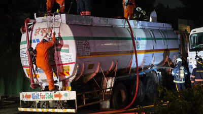 28-tonne benzene tanker leaks in Mumbai's Chembur; 500m area cordoned off, traffic diverted